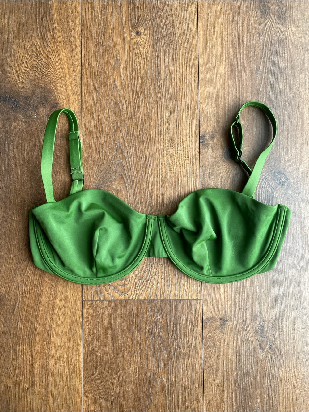 CUUP swim balconette bikini top seaweed size 16
